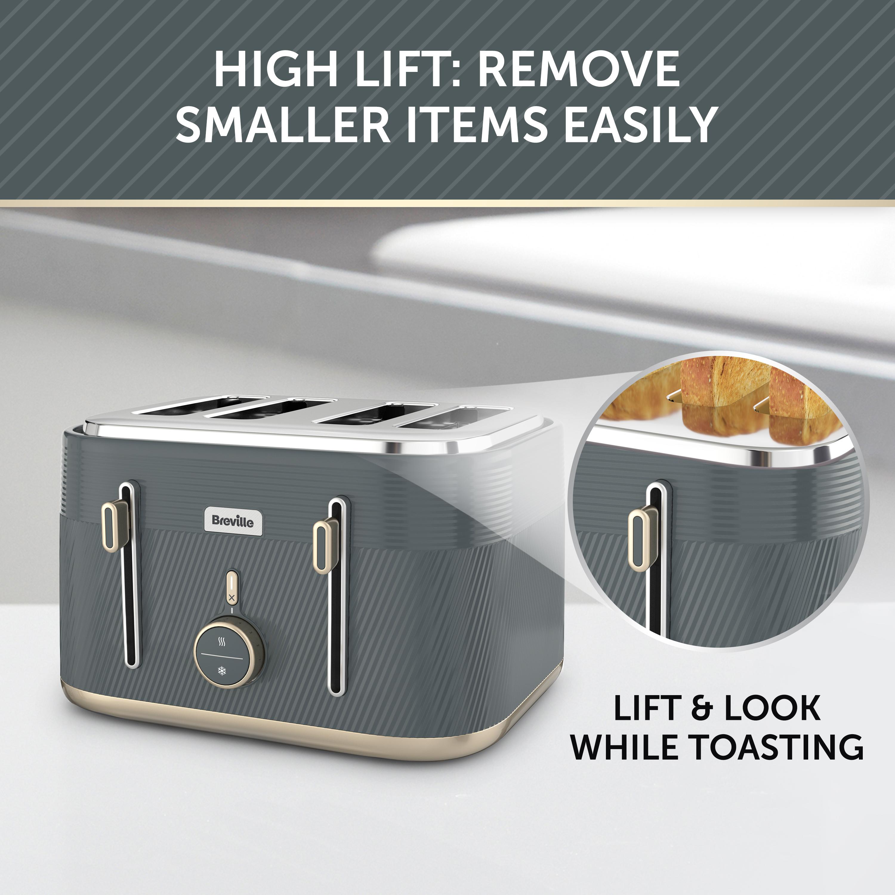 Breville VTT973 Bread Select 4Slice Toaster Temperature Control & High